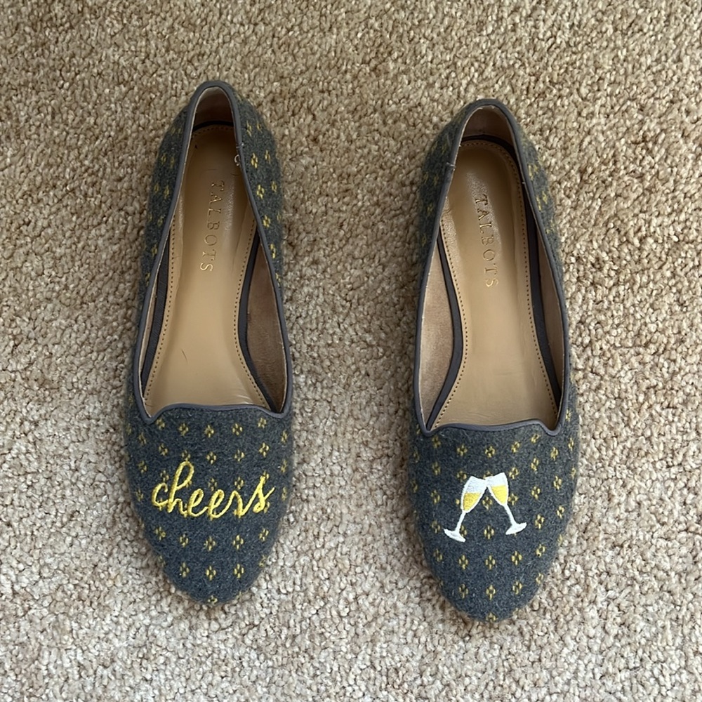 Talbots | Ryan Champagne Cheers Gray Flats Loafers